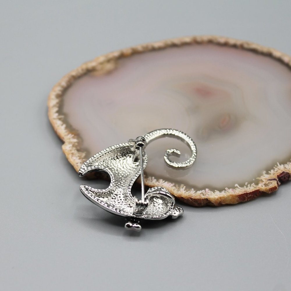 Cat brooch pin jewelry pendant adorable cute gold black pink small elegant - Picture 7 of 12